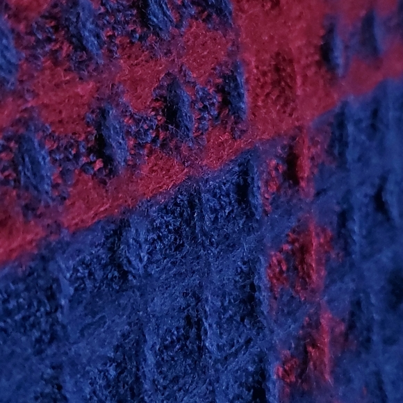 Nanette Lepore Plaid Blanket Poncho OSFA - Picture 7 of 16